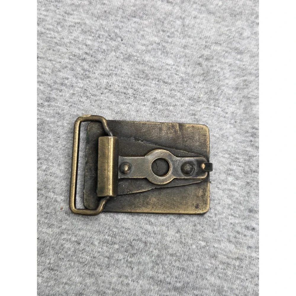 Solid Brass American Revolution 1776 Independence Belt Buckle Patriotic USA